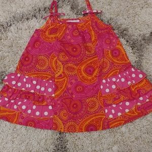 Bonnie Jean Paisley and polka dot sundress